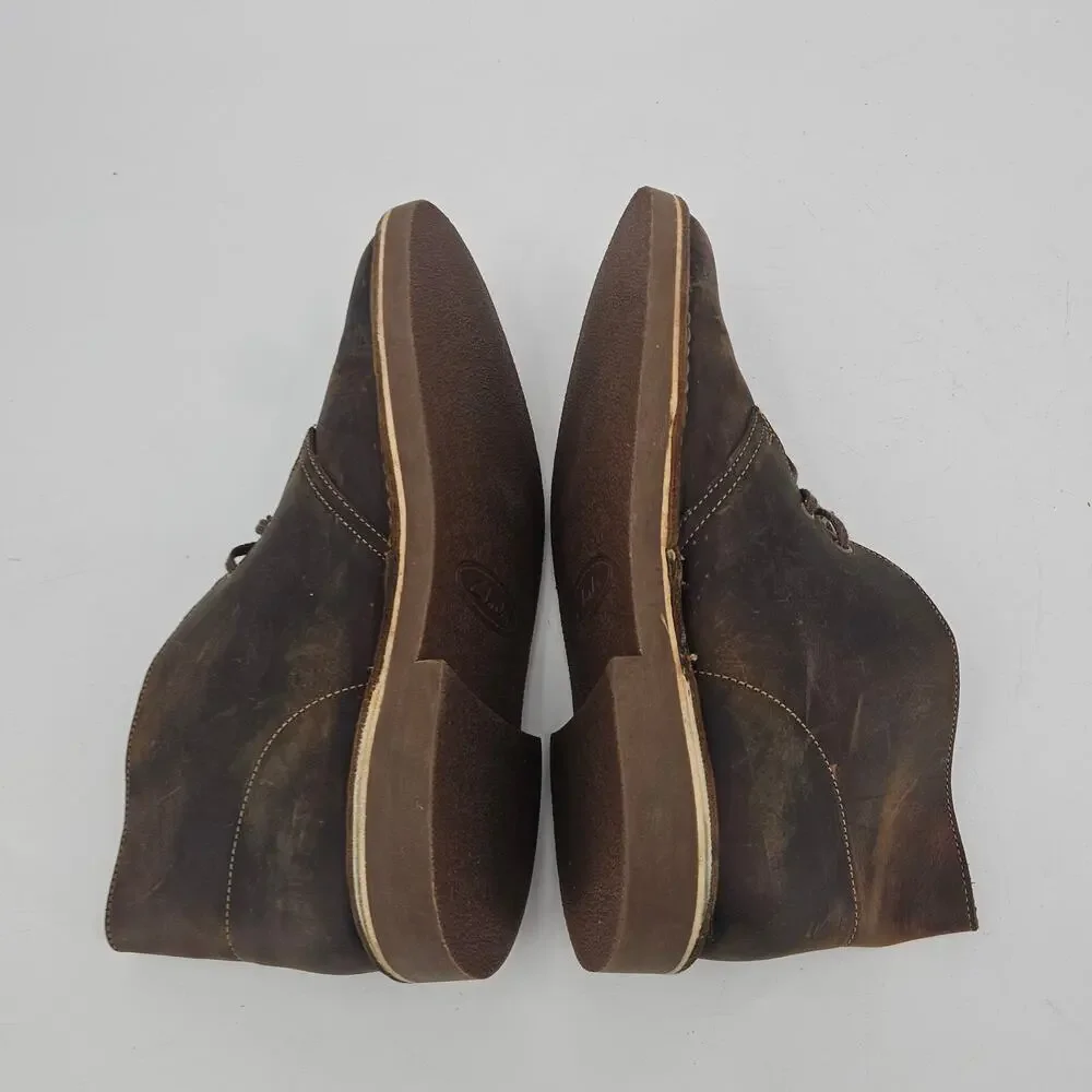 Clarks Collection Mens Bushacre 2 Chukka Boot Brown Distressed Beeswax Mens 11 M